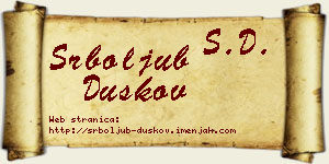 Srboljub Duškov vizit kartica